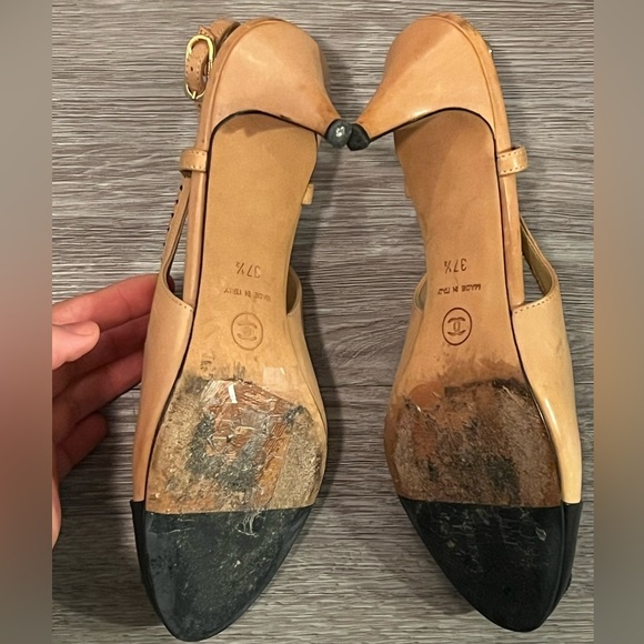 Chanel vintage sling back mules - Picture 3 of 4